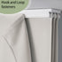 White Color Blackout Panel Curtain