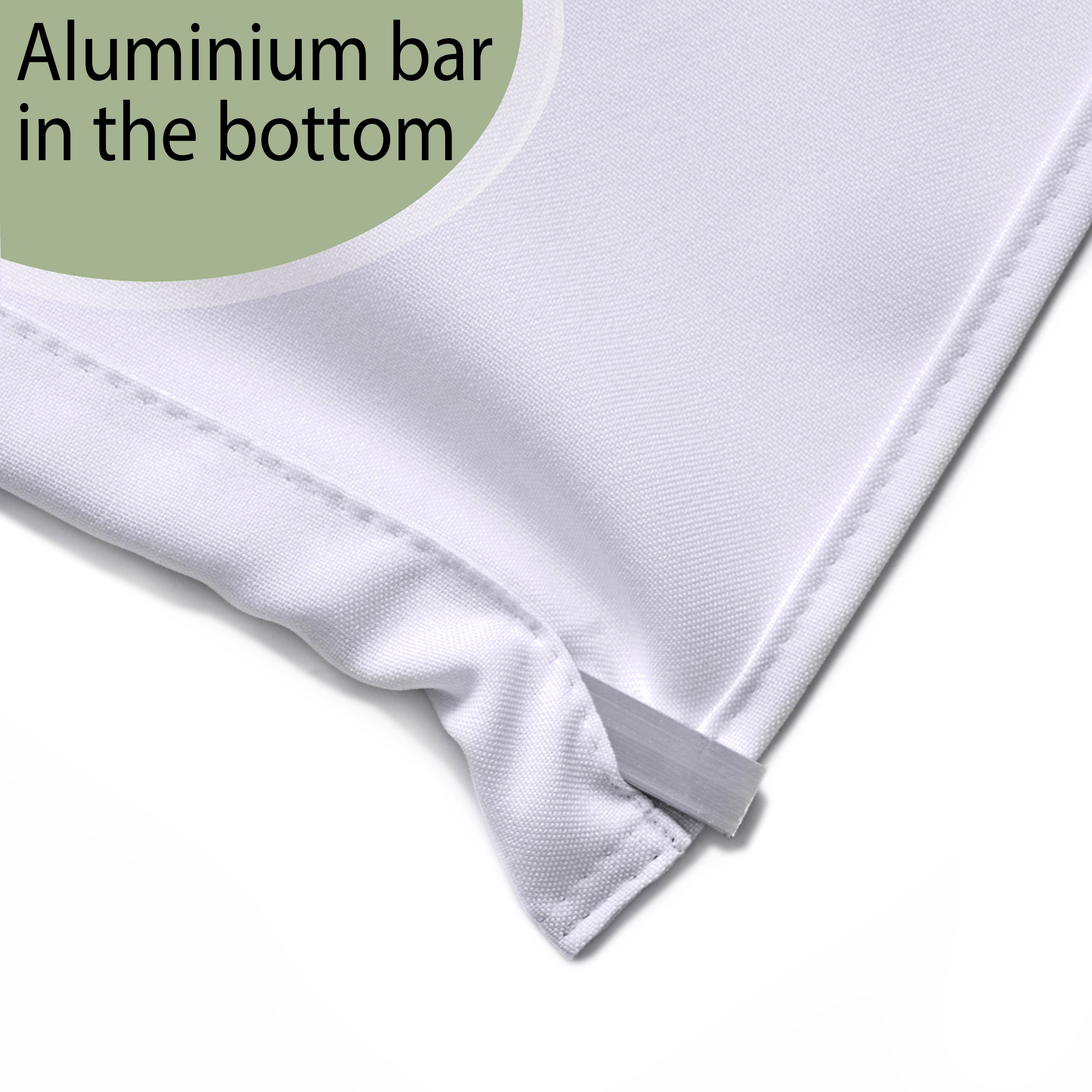 White Color Screen Panel Curtain