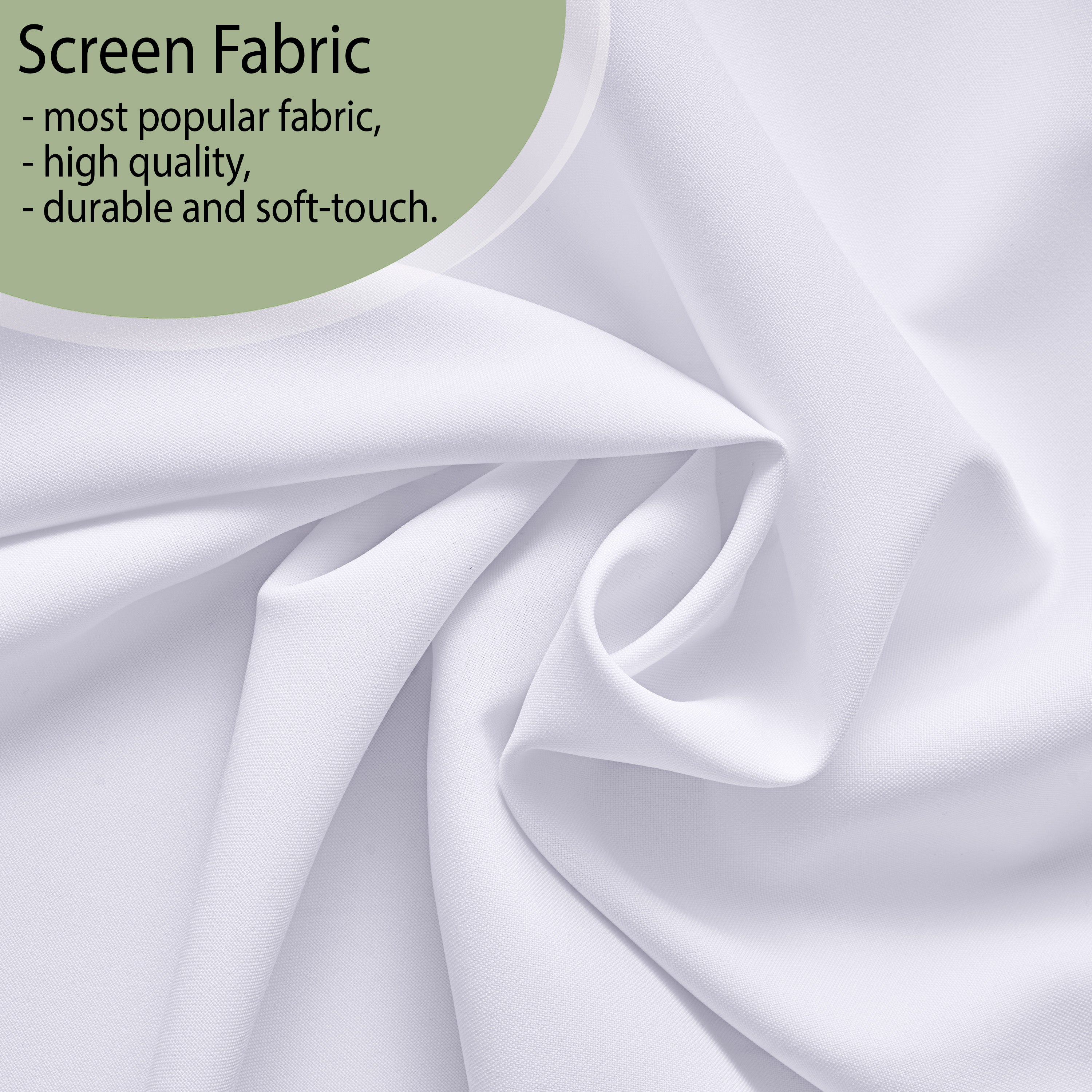White Color Screen Panel Curtain