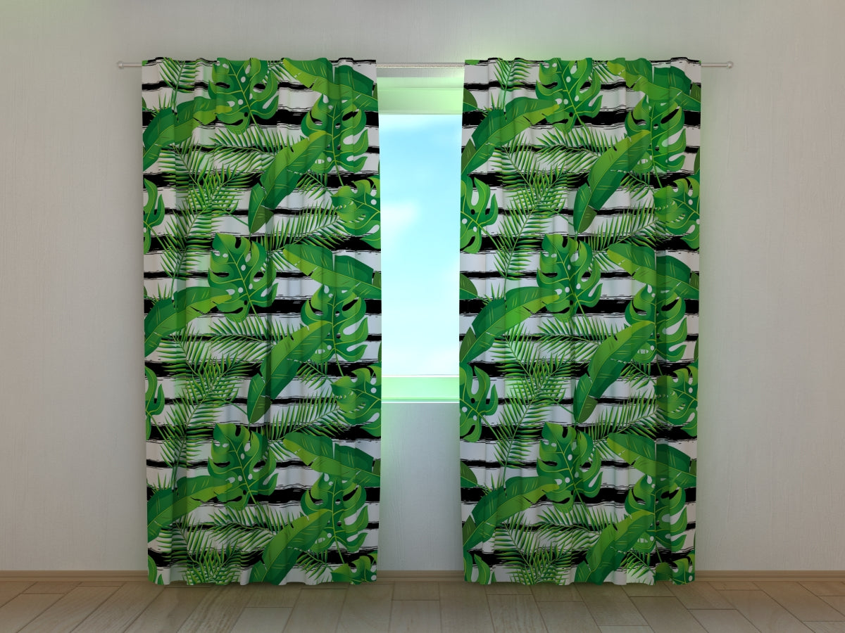Photocurtain Exotic Tropical Plants - Wellmira