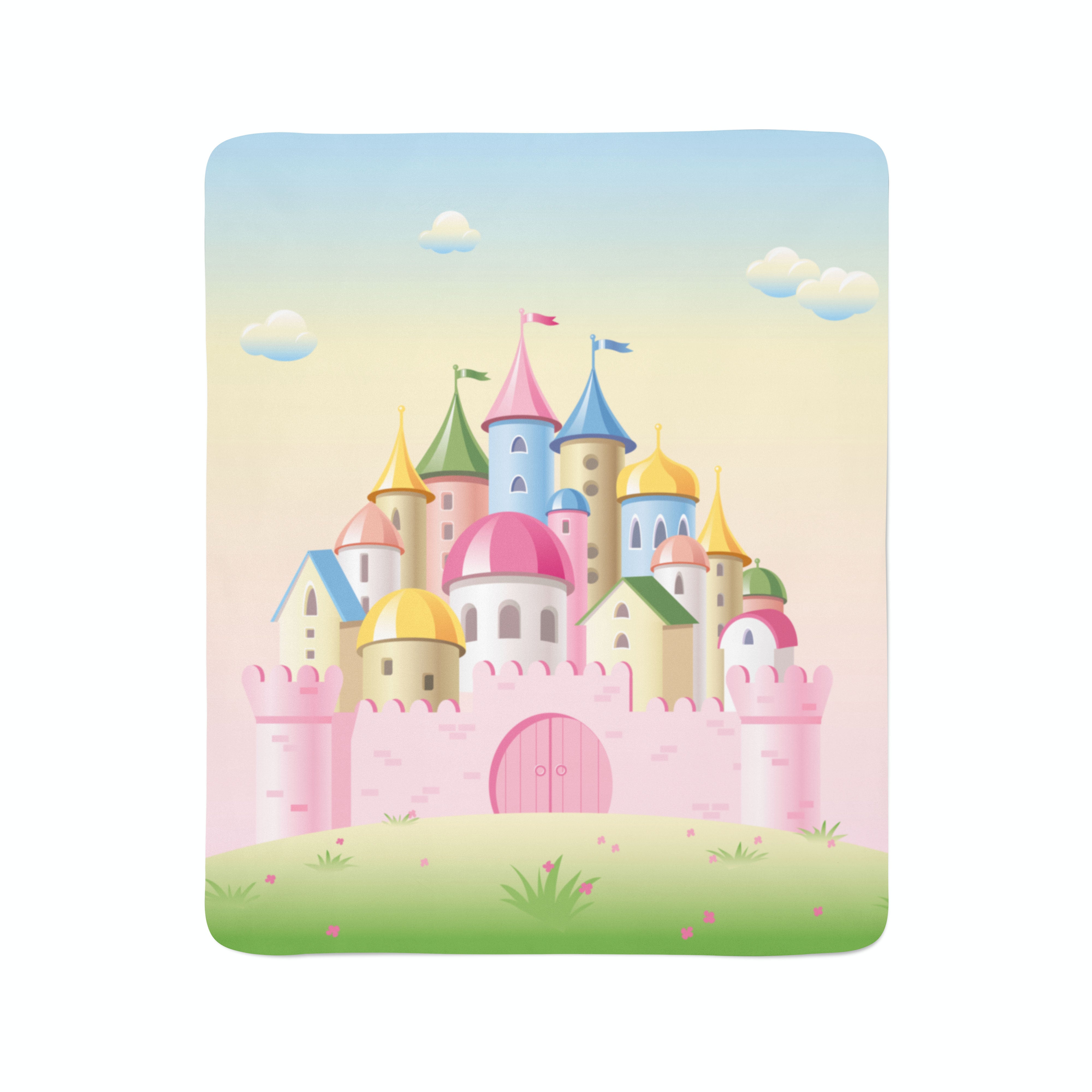 Fleece Blanket Pink Castle