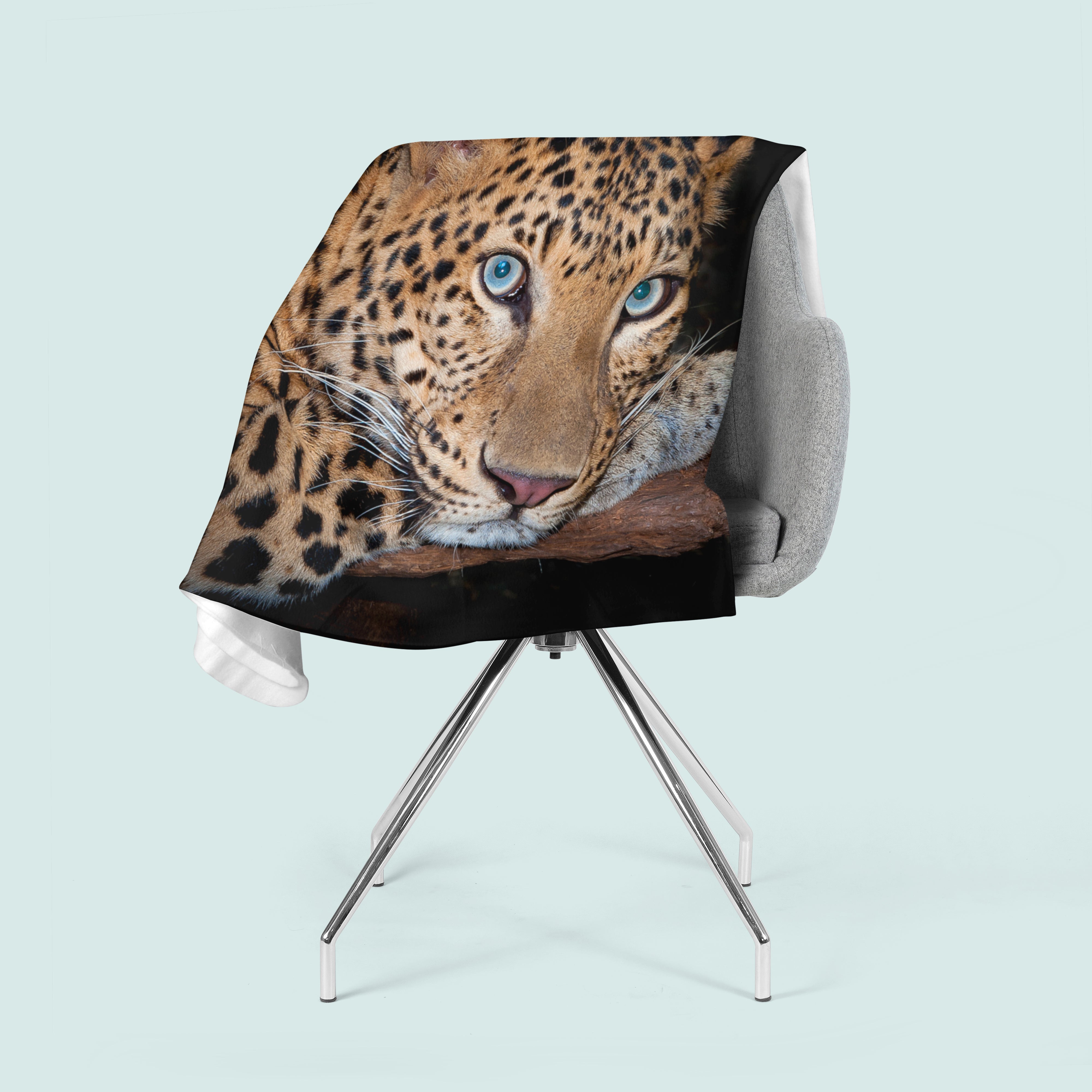 Fleece Blanket Cheetah Eyes
