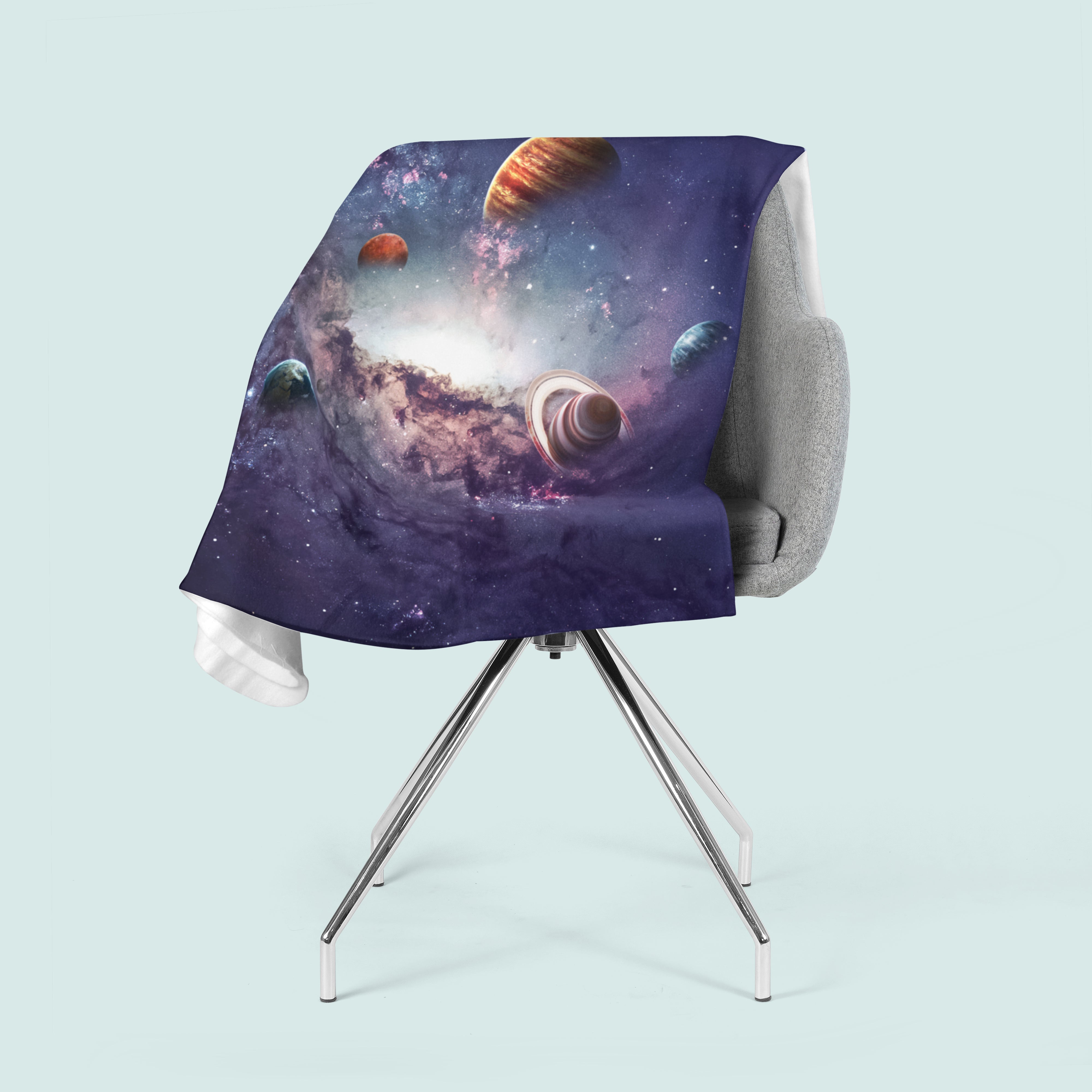 Fleece Blanket Creating Planets