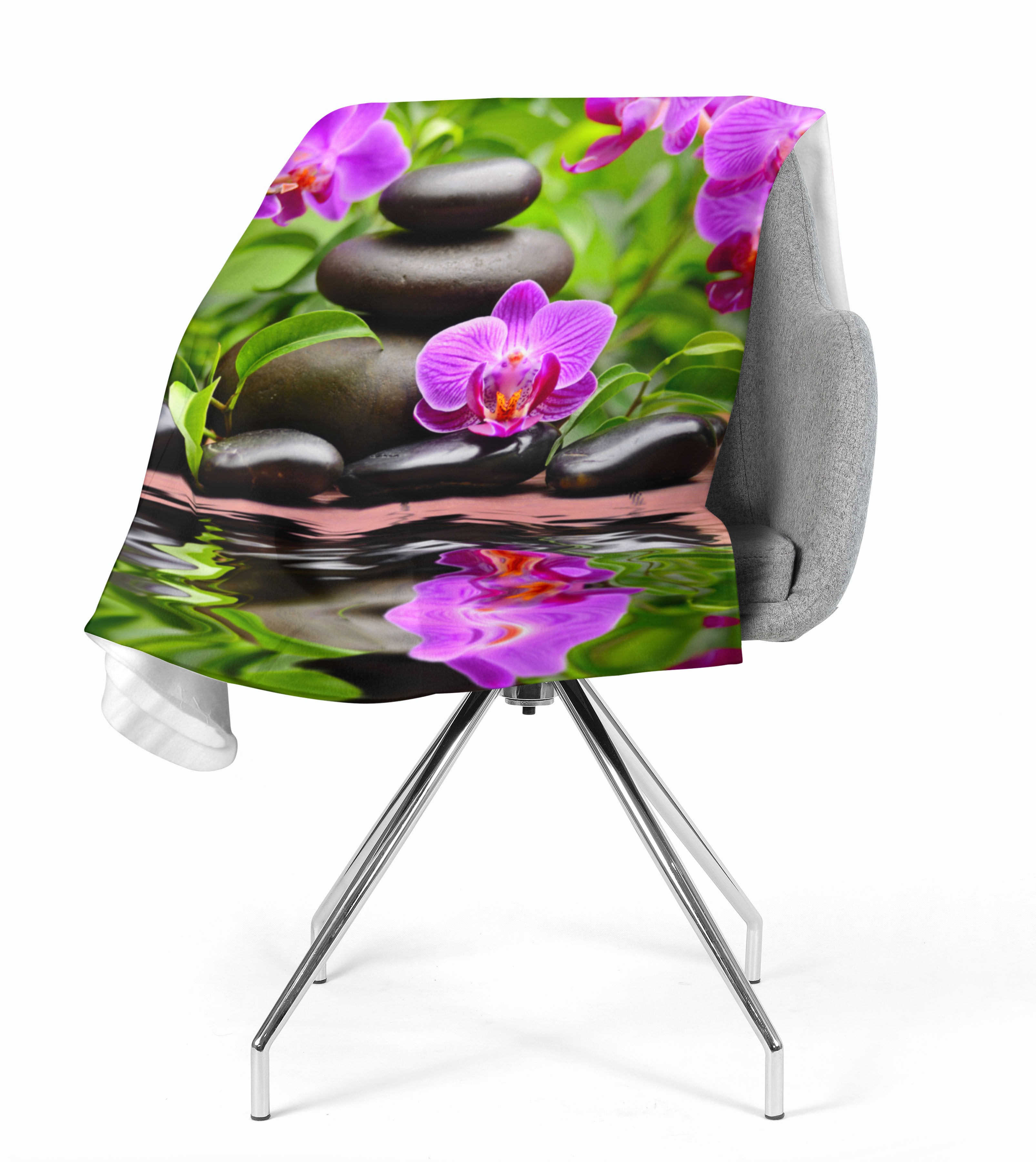 Fleece Blanket Orchids in the Garden