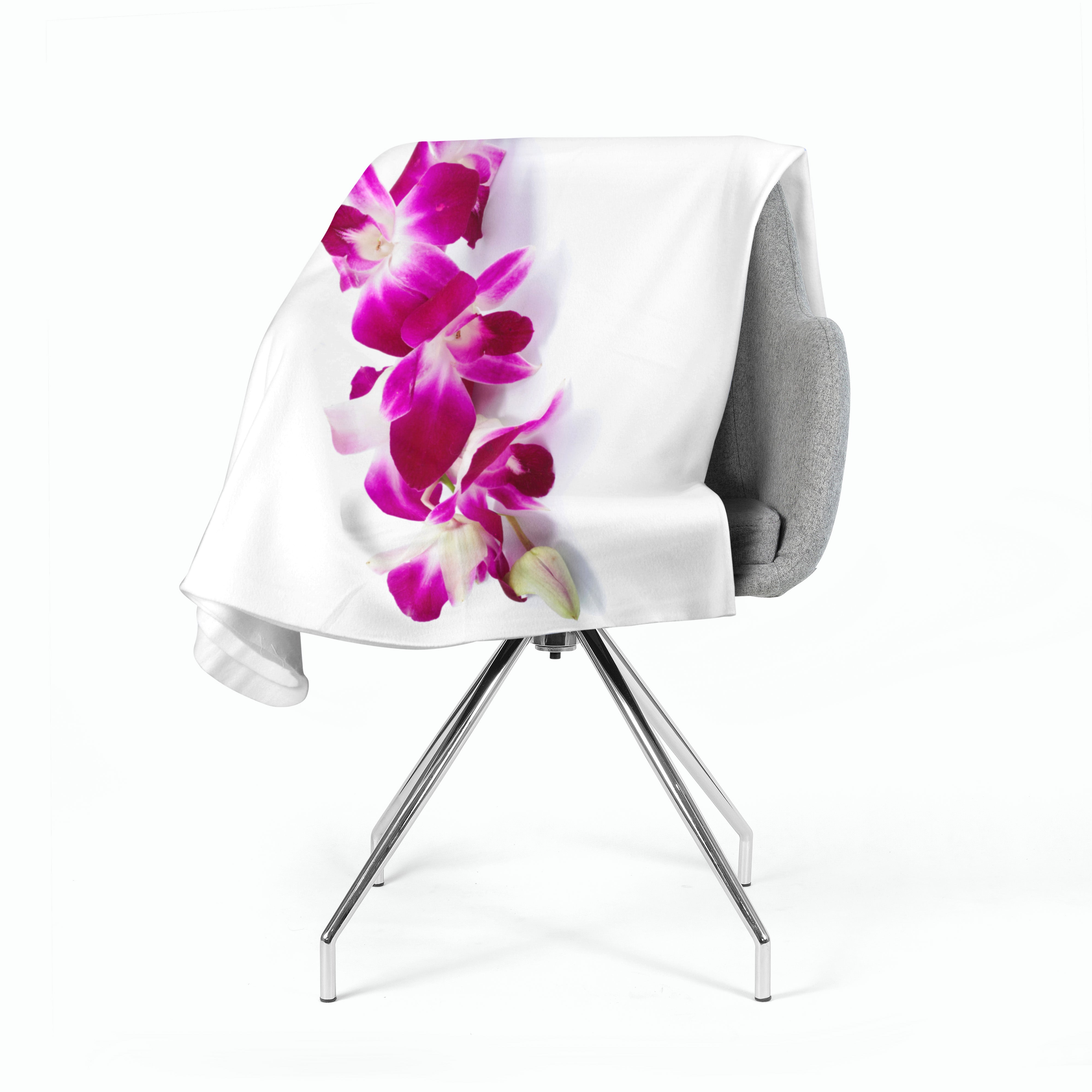 Fleece Blanket Purple-Crimson Orchid