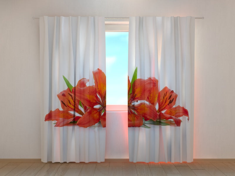 Photocurtain Fiery Lilies - Wellmira