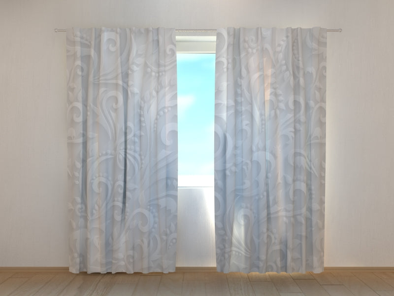 Photo Curtain Floral Victorian Relief