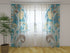 Photo Curtain Abstract Floral Pattern