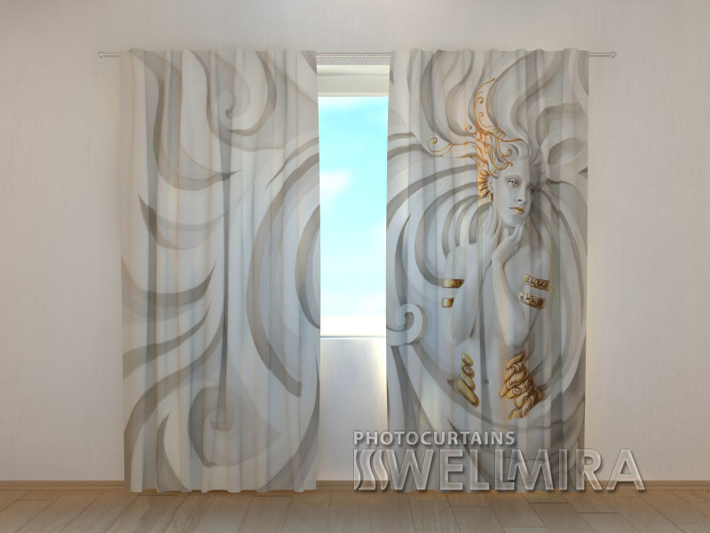 Photo Curtain Greek Relief