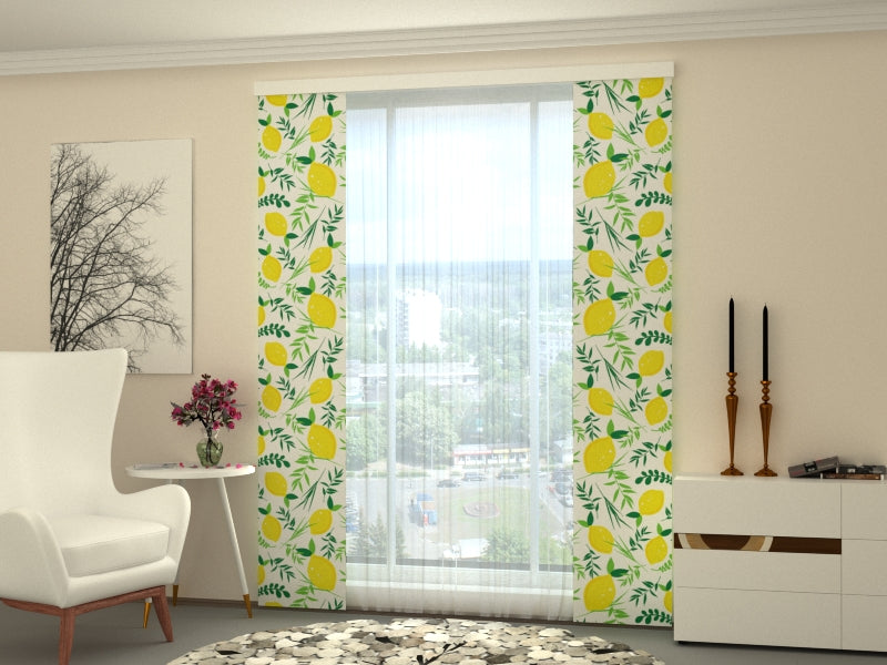 Set of 2 Panel Curtains Lemonella