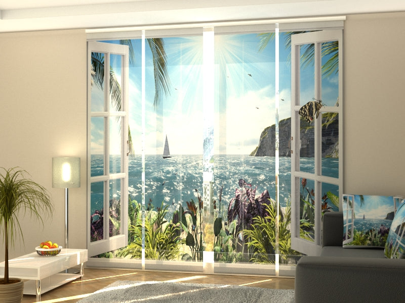 Set of 4 Panel Sea Breeze