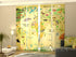 Set of 4 Panel Curtains Kids Map - Wellmira