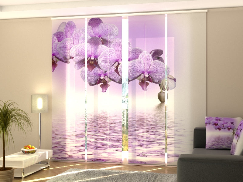 Set of 4 Panel Curtains Lilac Beauty - Wellmira