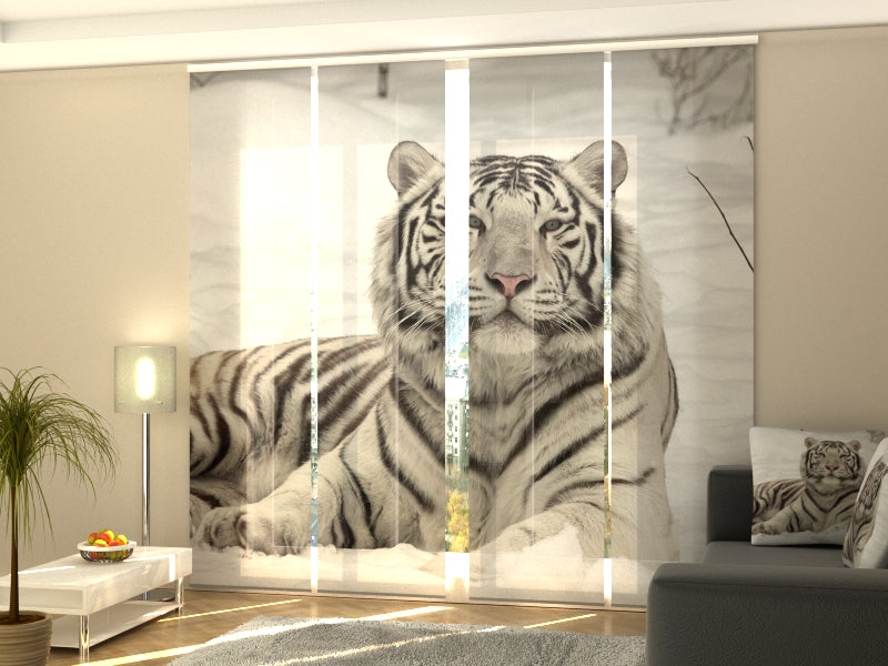 Set of 4 Panel Curtains White Beauty - Wellmira