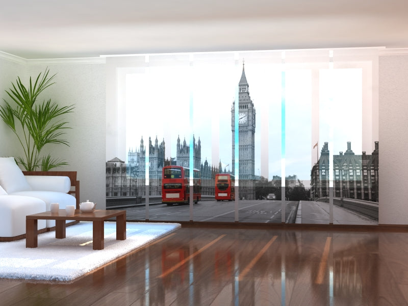 Set of 6 Panel Curtains Just London