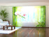 Set of 6 Panel Curtains White Orchid with Fresh Bamboo