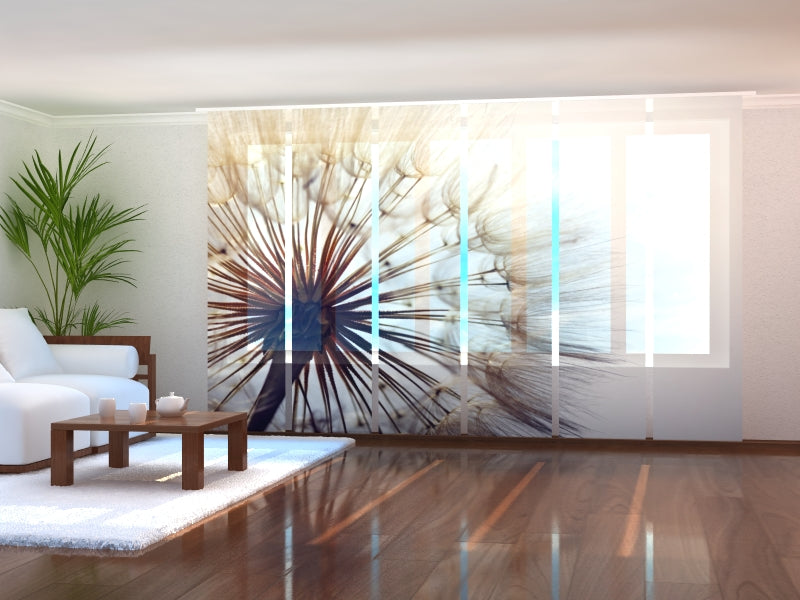 Sliding Panel Curtain Amazing Dandelion