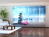 Set of 6 Sliding Panel Curtains Lily on the Sand