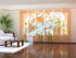 Set of 6 Panel Curtains Orchids Asia