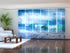 Set of 6 Panel Curtains Sea