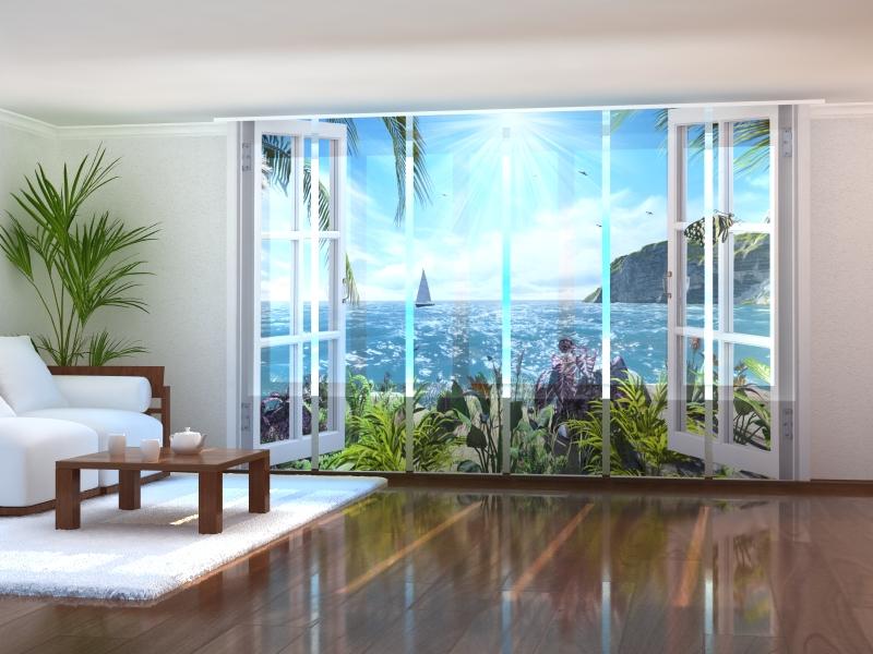 Set of 6 Panel Curtains Sea Breeze - Wellmira