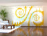 Set of 6 Panel Curtains Snail-Camomiles - Wellmira
