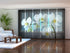 Set of 6 Panel Curtains Song Orchids