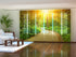 Set of 6 Panel Curtains Sunny Road