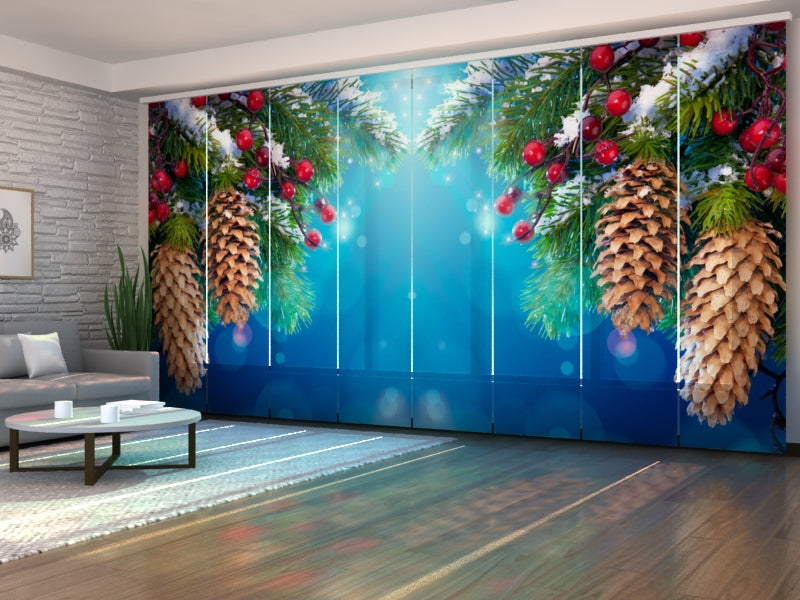 Set of 8 Panel Curtains Cones