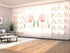 Set of 8 Panel Curtains Cute Alpaca