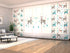 Set of 8 Panel Curtains Happy Lama