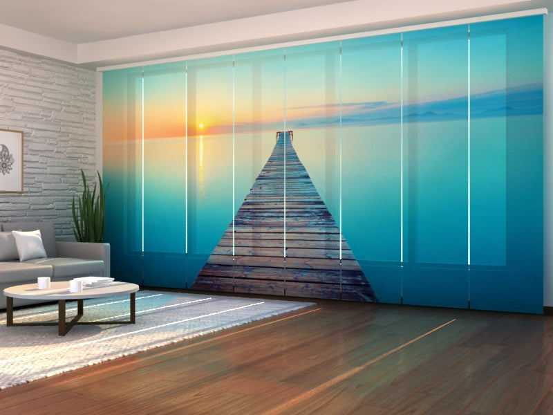 Set of 8 Panel Curtains Harmony Time