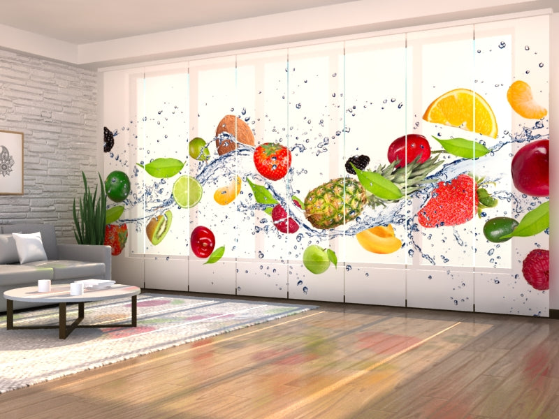 Set of 8 Panel Curtains Wave of Freshness
