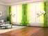 Set of 8 Panel Curtains White Orchid with Fresh Bamboo