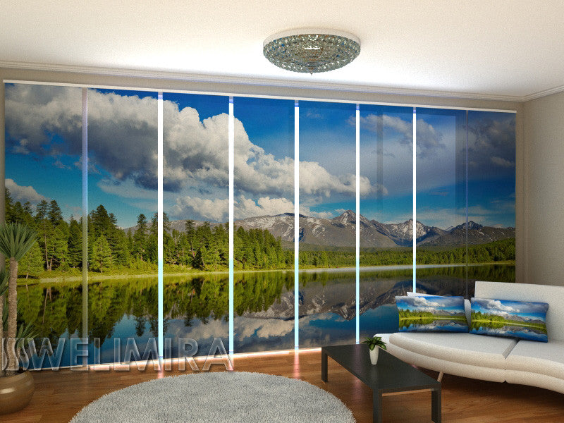 Set of 8 Panel Curtains Beautiful Altai - Wellmira