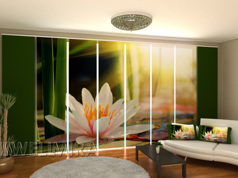 Set of 8 Panel Curtains Big Lily - Wellmira