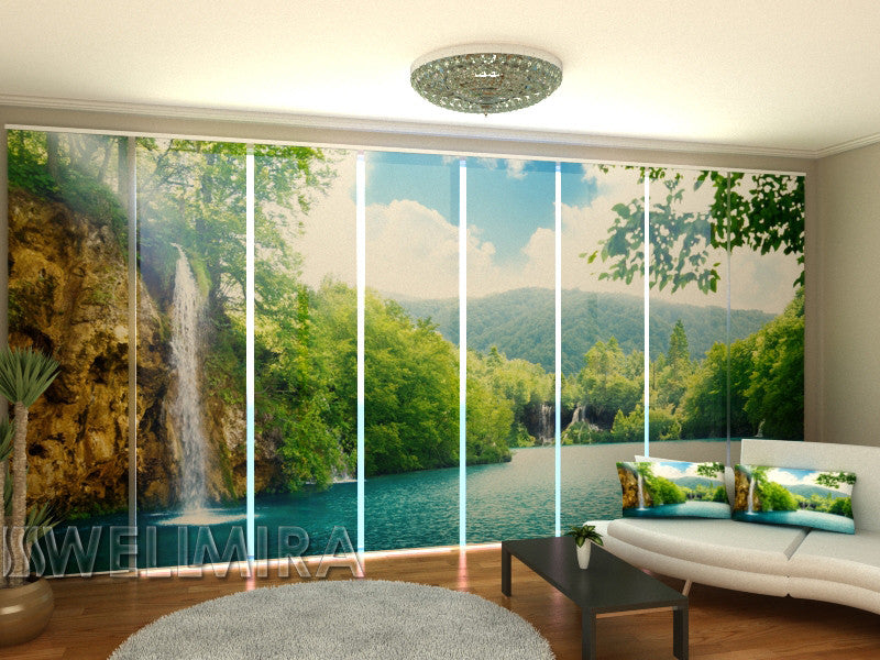 Set of 8 Panel Curtains Paradise Place - Wellmira