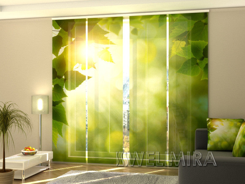 Set of 4 Panel Curtains Summer Sun - Wellmira