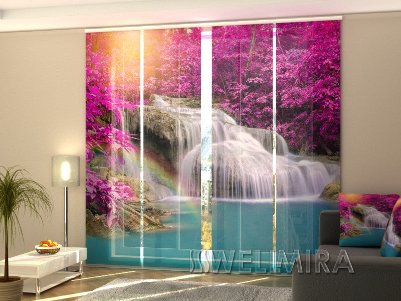 Set of 4 Panel Curtains Wonderful Forest - Wellmira