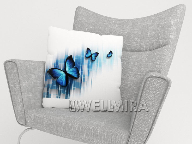 Pillowcase Blue Butterflies - Wellmira