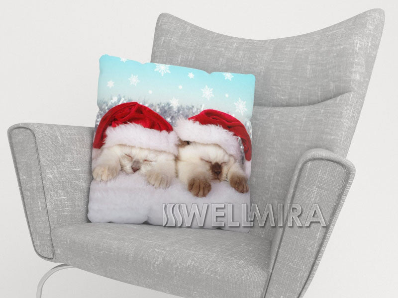 Pillowcase Christmas Kittens - Wellmira