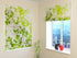 Roman Blind White Blooming Spring Tree