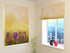 Roman Blind Wild Purple Flowers