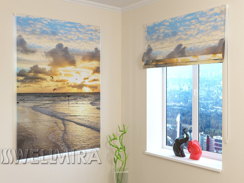 Roman Blind Far Away Ocean - Wellmira