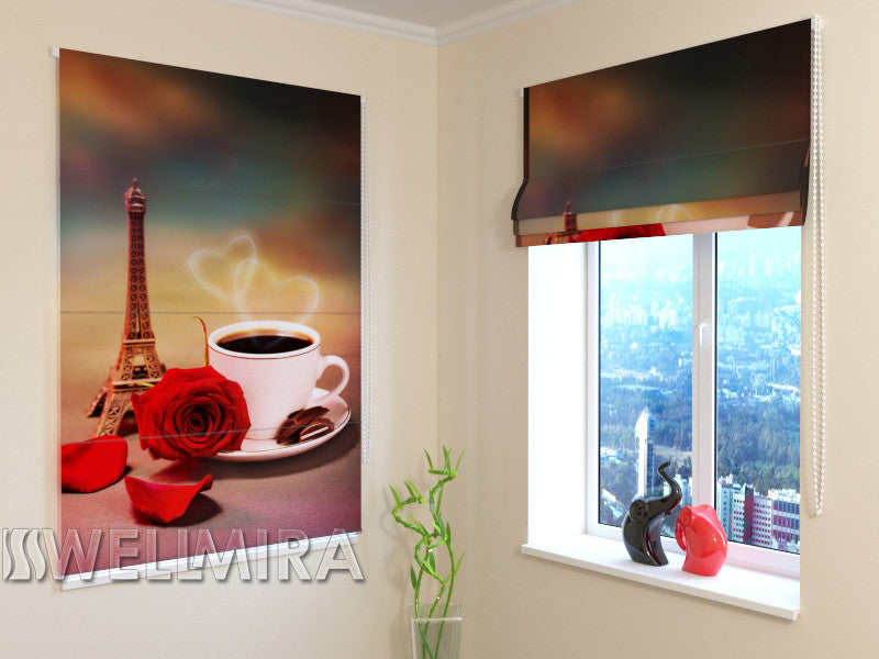 Roman Blind French Coffee - Wellmira