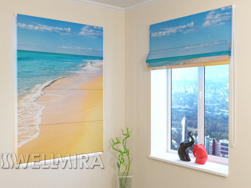 Roman Blind Golden Sand 2 - Wellmira