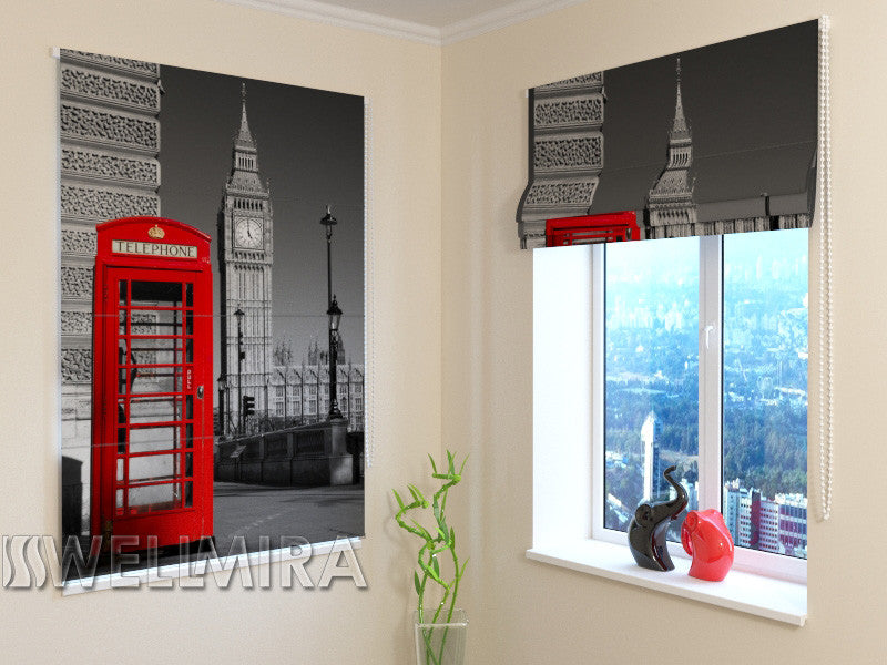 Roman Blind London Telephone - Wellmira