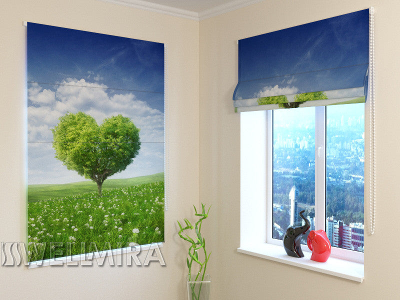 Roman Blind Love Tree 2 - Wellmira
