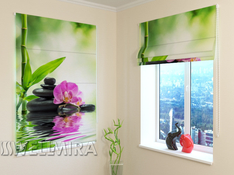 Roman Blind Orchids and Sun - Wellmira