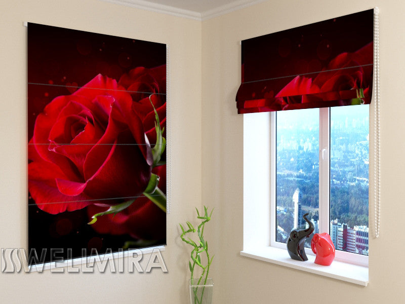 Roman Blind Red Heart - Wellmira